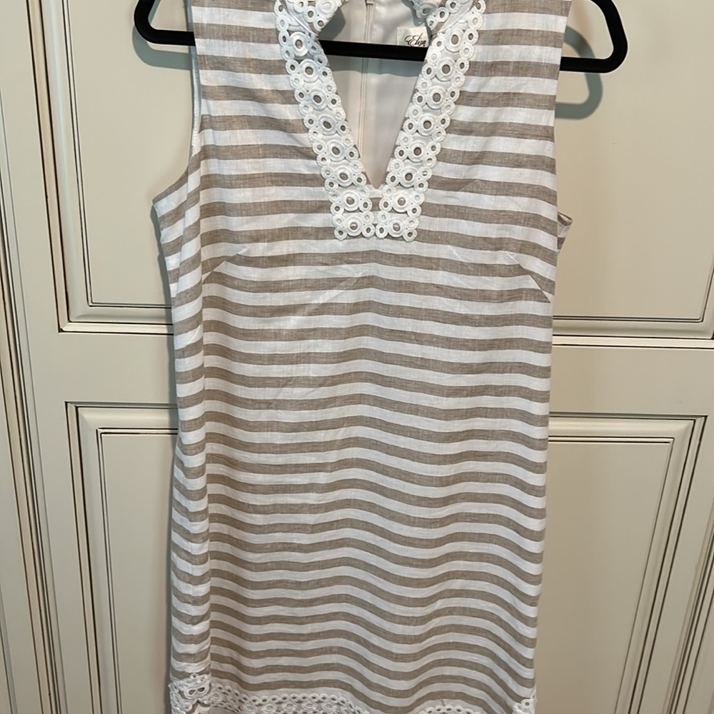 Cute Eliza, J women’s striped dress size 10